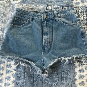 Nasty Gal high waisted denim short